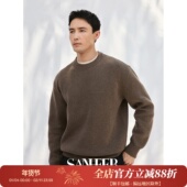 重磅织物 厚实软糯羊毛空气层 冬季 微廓加厚毛衣羊毛衫 DAZ802