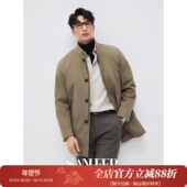 冬季 通勤绅士 高品质羊绒保温棉内胆 秋冬立领风衣外套 DAF210