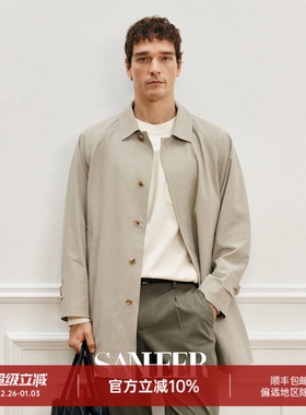 【英式通勤】防风防水抗皱面料 春季高级感插肩袖风衣外套 DAF213