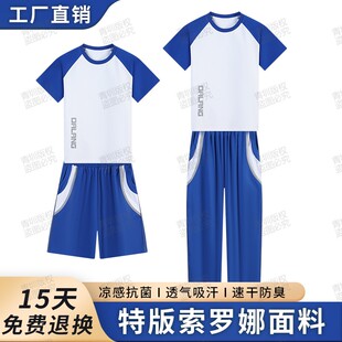 套装 东莞大朗小学校服公立公办统一夏装 长裤 t恤短裤 男女圆领短袖