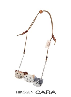 HIKOSEN CARA卡拉猫猫猫主角团项链抽拉可调节女日本原创设计可爱