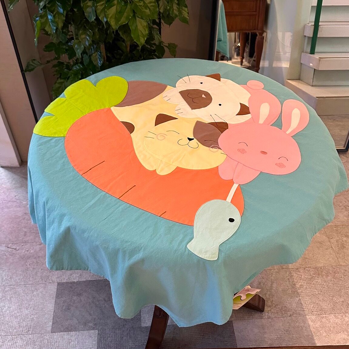 胡萝卜猫猫兔子钓鱼贴布HIKO可爱