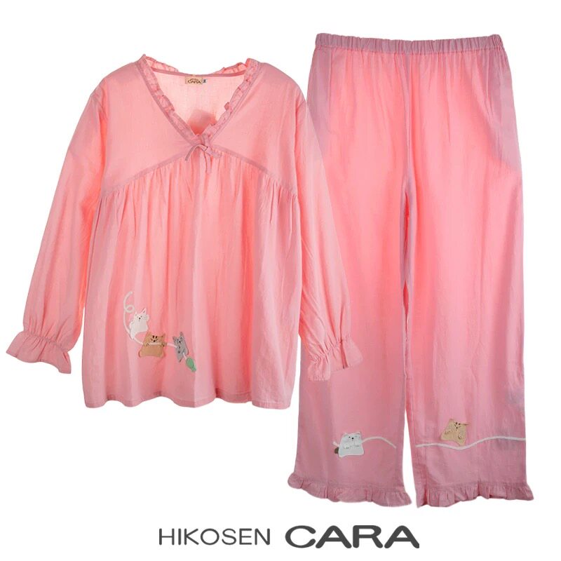 HIKOSENCARA卡拉猫睡衣套装