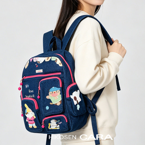 【中号】HIKOSEN CARA卡拉猫书包大容量旅行护脊减负双肩包中号