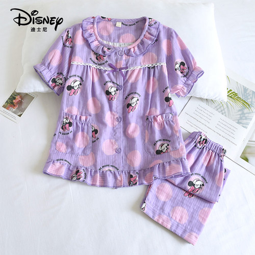 女童纯棉纱布家居服柔软透气夏季