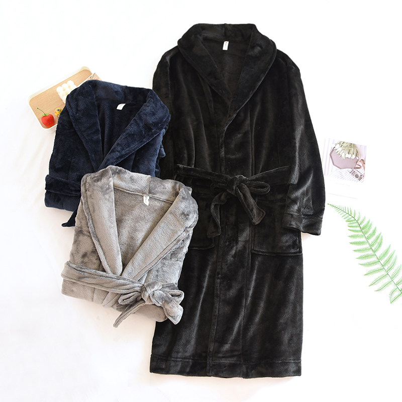 秋冬季男士法兰绒连帽睡袍男简约纯色保暖浴袍珊瑚绒家居袍,女士内衣/男士内衣/家居服,睡袍/浴袍,淘宝优惠券,粉丝福利购,淘宝优惠卷