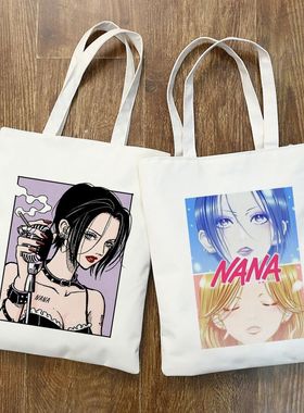 犇Nana Osaki动漫印花帆布包单肩背包学生休闲女式原宿手提购物袋