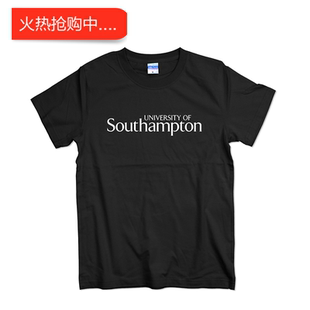 南安普顿大学校服T恤男短袖纯棉圆领大码夏季情侣装字母印花班服