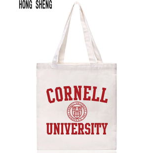 Cornell University帆布包康奈尔大学纪念品单肩手提帆布袋