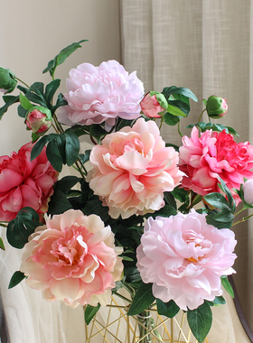 牡丹仿真花假花摆设绢花插花干花
