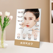 面部风水学医美容院装 饰画微整形皮肤管理抗衰面诊咨询水晶摆台件