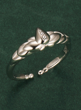 925银葬送的芙莉莲 镜莲华戒指 动漫同人周边二次元同款开口指环