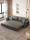 Ткань кошачий коготь Ваби-саби кремовый ветряной диван-кровать складной многофункциональный двойного назначения для небольшой квартиры гостиная двуспальная раскладная кровать из массива дерева mini 3