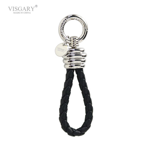 VISGARY真皮钥匙扣正品