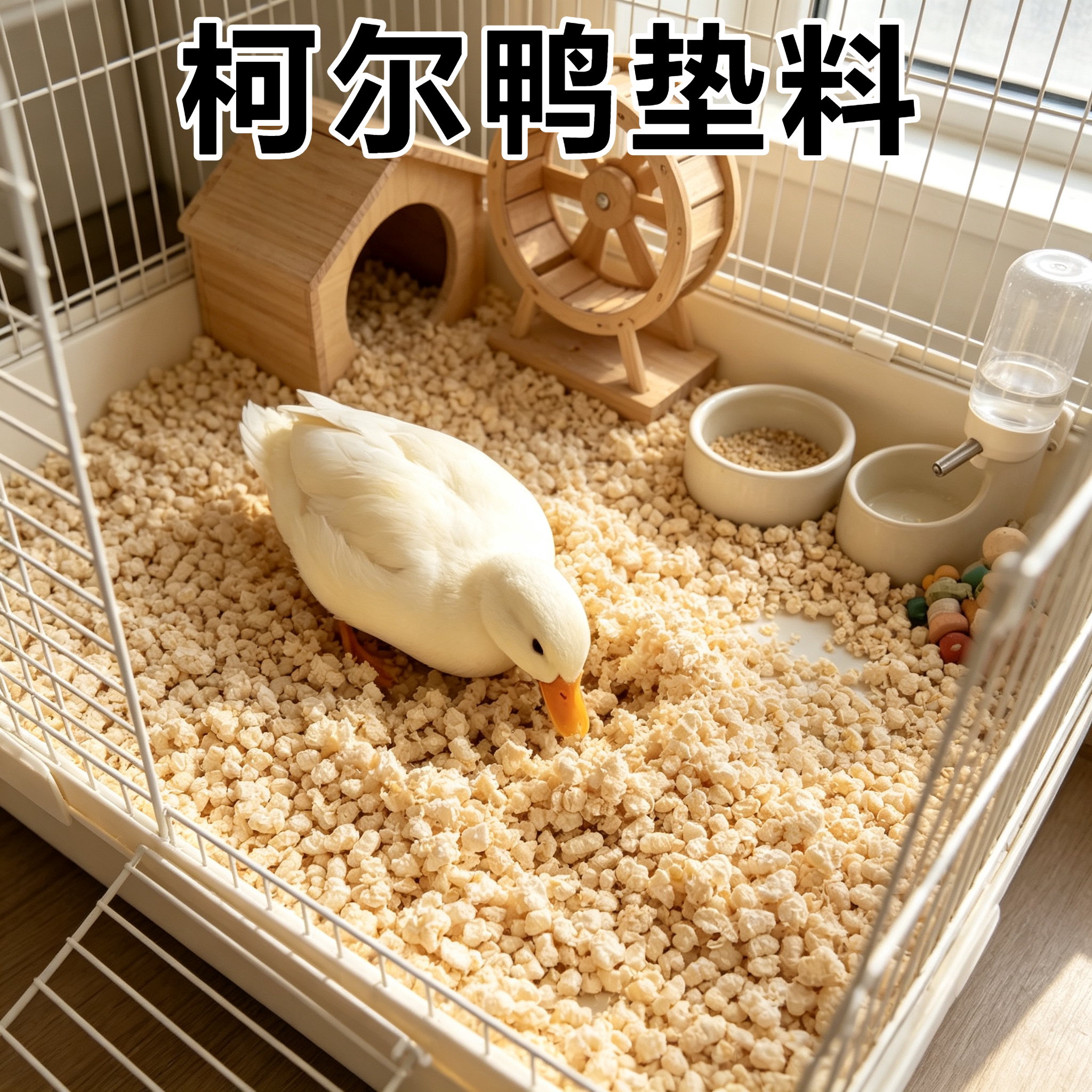 柯尔鸭专用垫料玉米芯爬宠垫料可食用不易臭四季通用造景装饰无尘