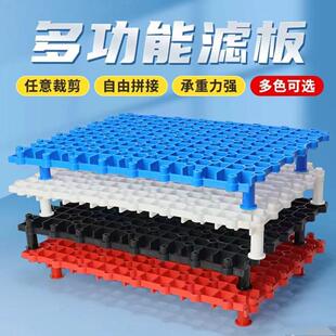 鱼缸内置底滤板网格滤板乌龟沉淀板隔离板支架养盒晒台发色造景板