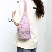 女士胸前包轻便简约单肩包百搭小背包斜挎 运动韩版 胸包女新款 时尚