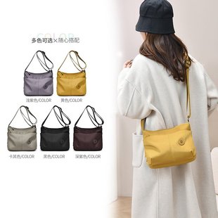 轻便牛津布斜挎包包女新款多层百搭时尚帆布包高级感单肩休闲女包