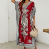 Пляжное платье, купальник, европейский стиль, стиль бохо, свободный крой