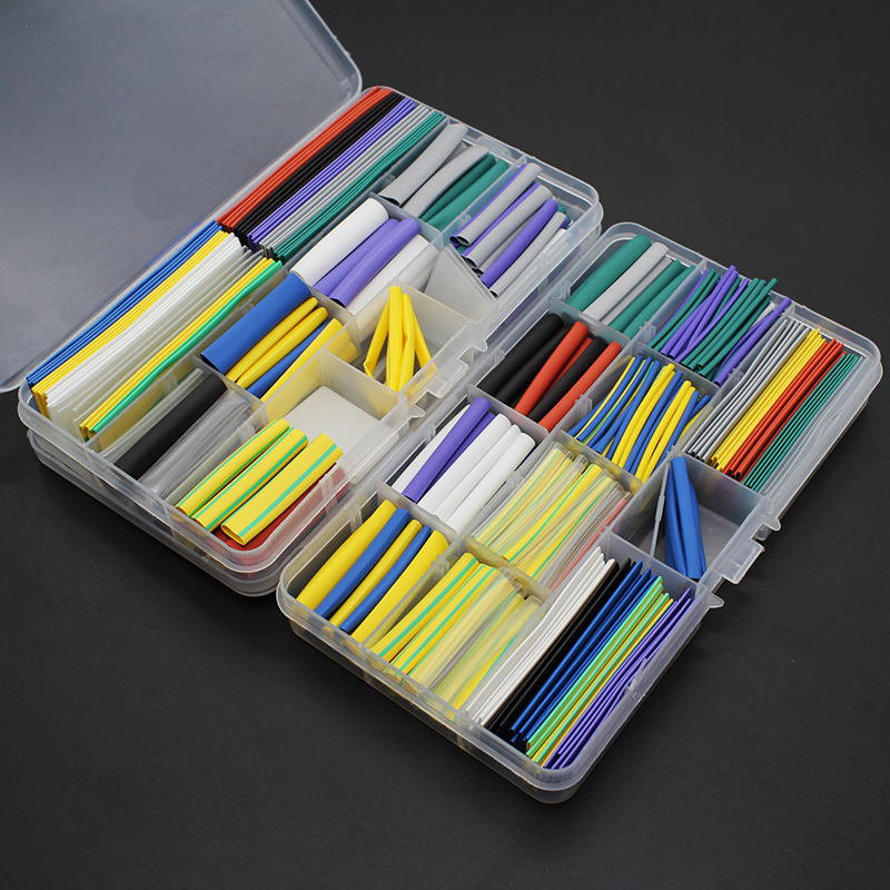 热缩管 阻燃家用便携式绝缘管组合电子线材修复套管10颜色6种规格