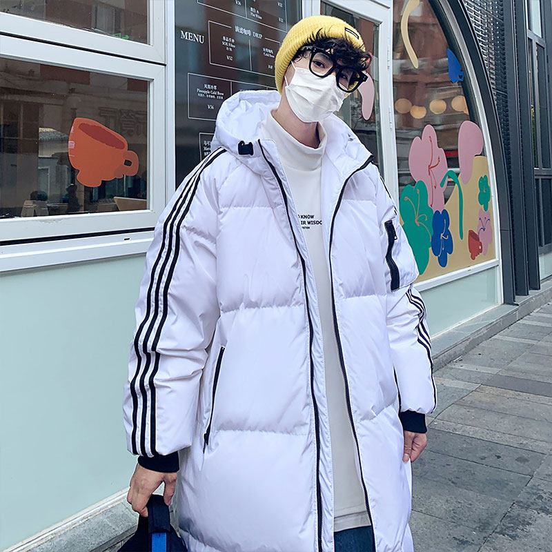 深度库存主推情侣休闲连帽中长款百搭羽绒服外套男YR2162P150,男装羽绒服,电商B226-2（原B217-2）