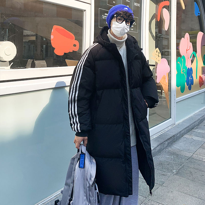 深度库存主推情侣休闲连帽中长款百搭羽绒服外套男YR2162P150,男装羽绒服,电商B226-2（原B217-2）