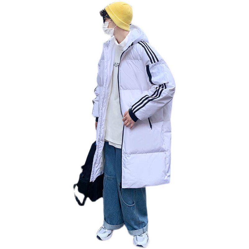 2021主推宽松休闲连帽中长款情侣百搭羽绒服外套男YR2162P150,男装羽绒服,电商B226-2（原B217-2）