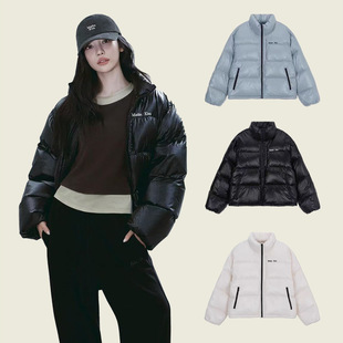 宁艺卓同款韩国小众潮牌matinkim羽绒服男女冬季白鸭绒立领外套