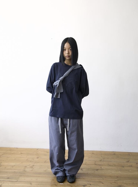 25秋 THE COLDEST MOMENT vintage logo 海星贴布基础圆领长袖T恤