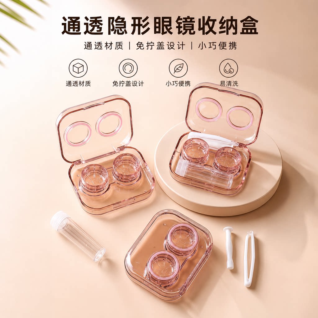 隐形眼镜盒美瞳盒可爱ins少女心