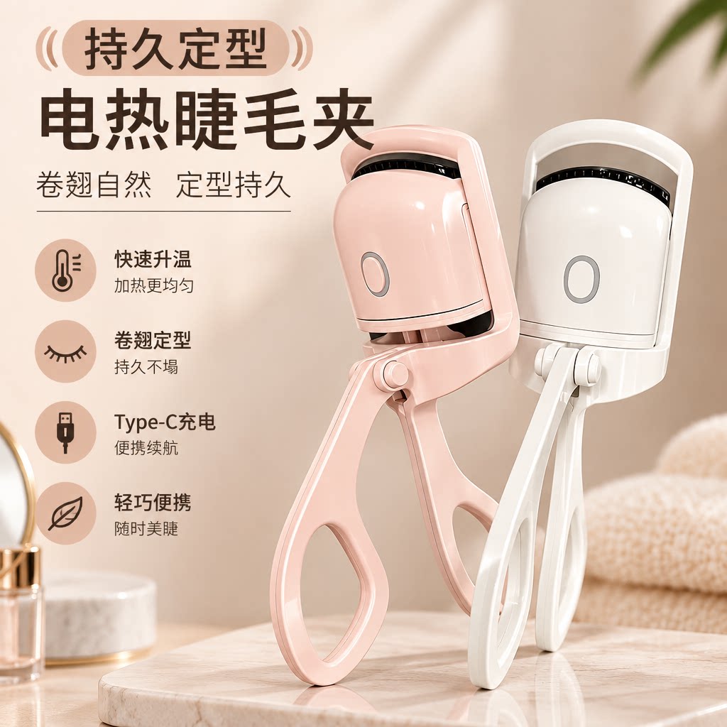 【持久定型】同款睫毛夹电动加热