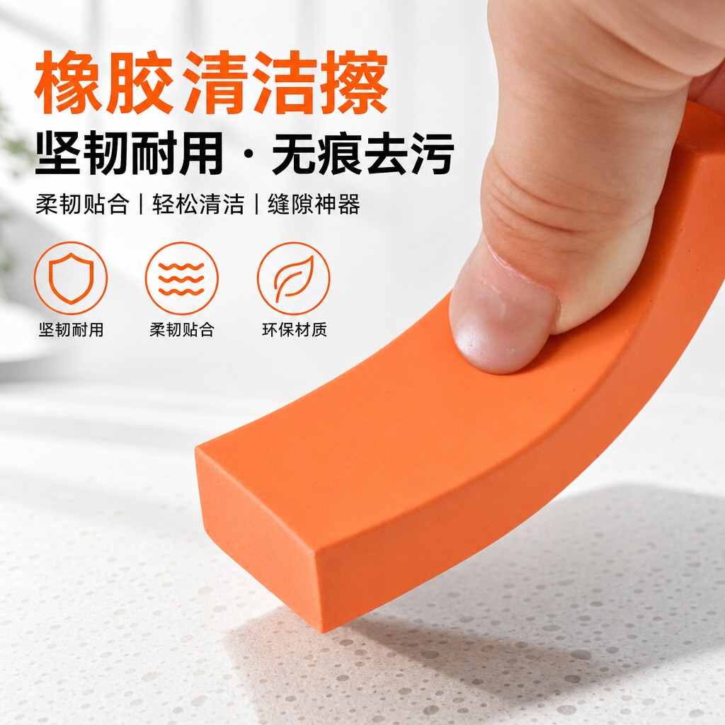 橡胶百洁布耐用无痕填缝清洁