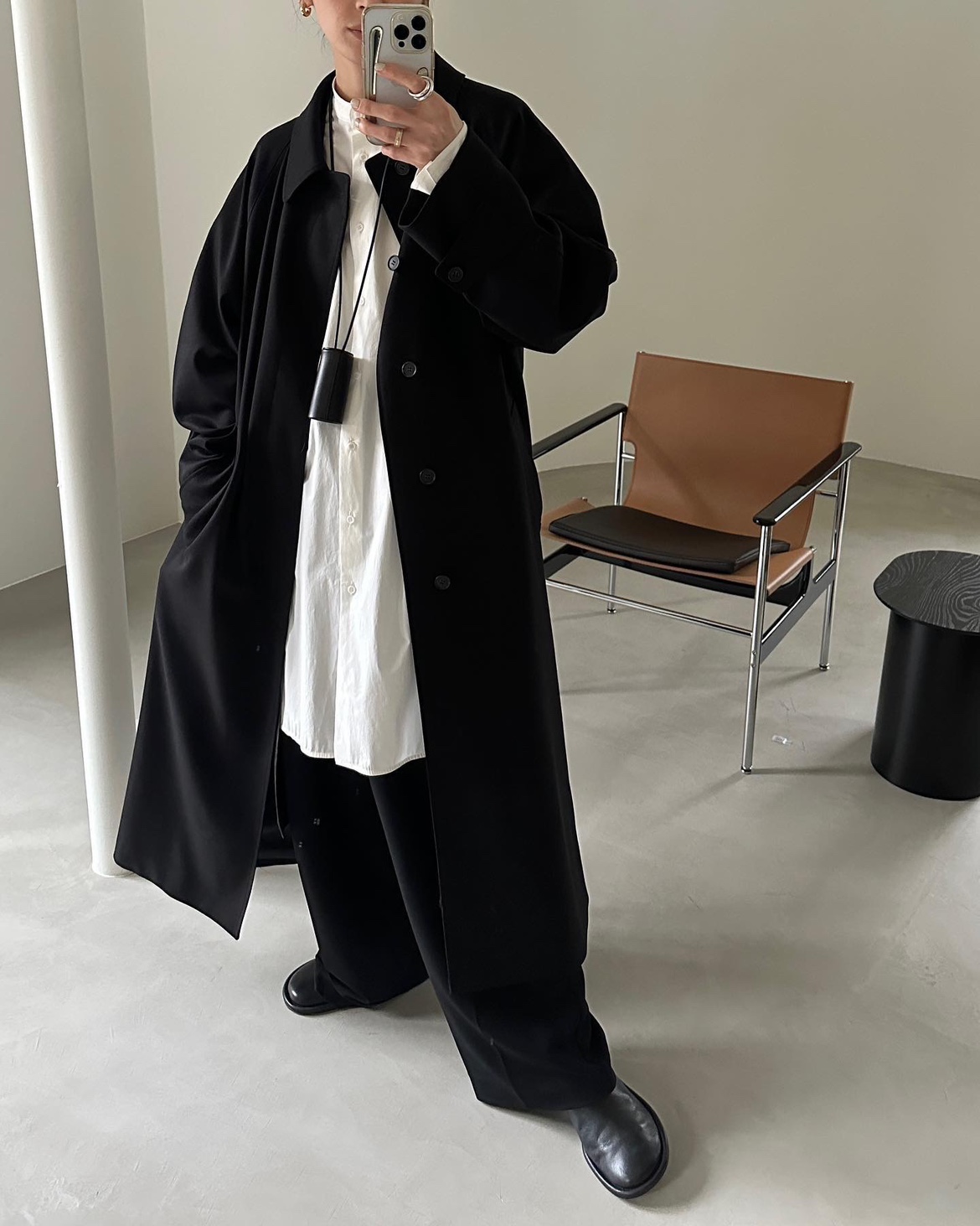 UNDEFINED GIRL无性别穿搭经典风衣可拆卸内里两件套大衣外套