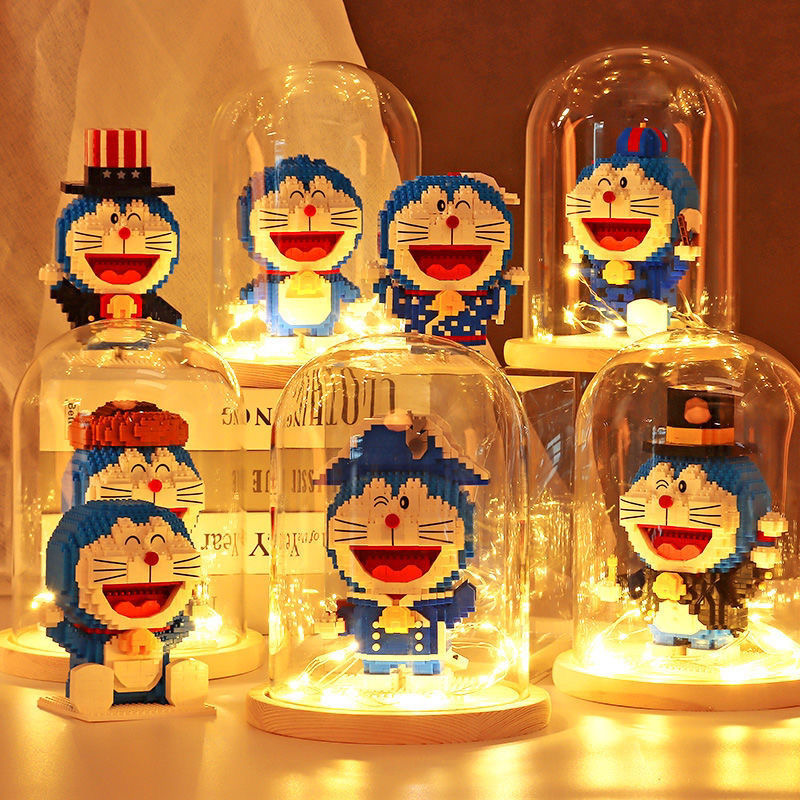 十二星座哆啦a梦微颗粒益智玩具