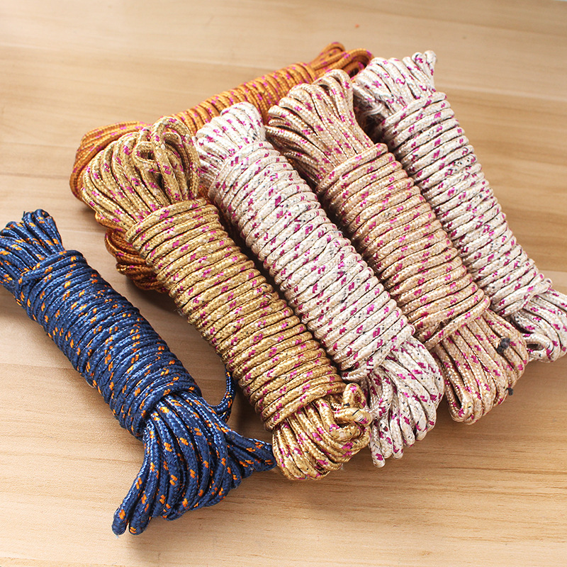 晾衣绳加粗晾晒绳 家用防滑防风晾衣绳户外晒被绳子家庭常备耐磨