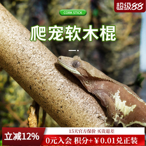 REPTIZOO瑞皮树栖爬宠攀爬软木棍