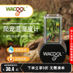蛇守宫角蛙变色龙饲养箱 瑞皮Reptizoo玩酷爬宠电子温湿度计吸盘式