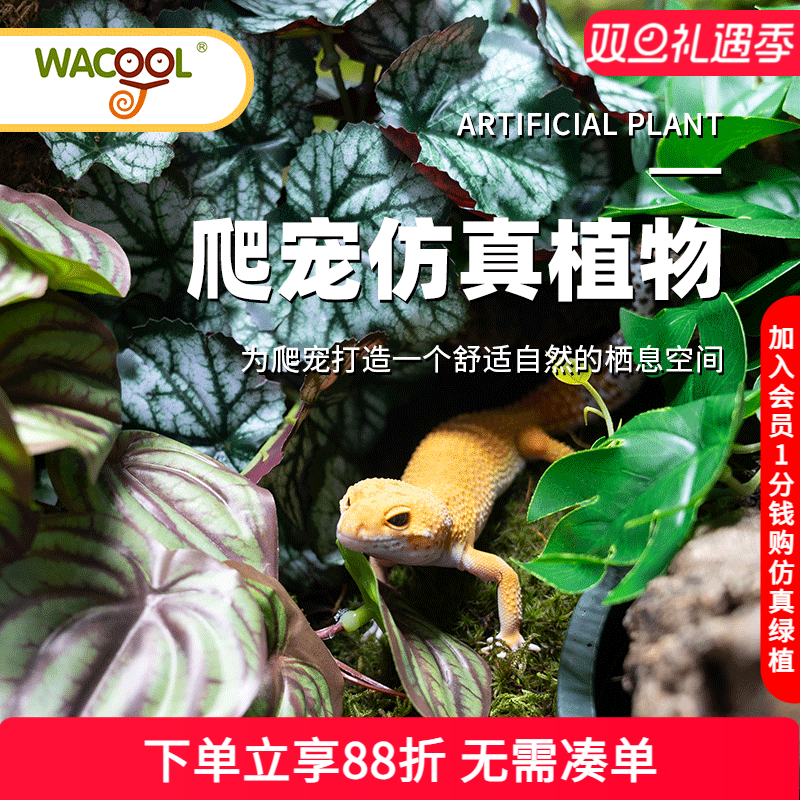 瑞皮Reptizoo玩酷爬宠箱造景植物