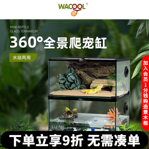 玩酷爬宠饲养箱玻璃雨林缸
