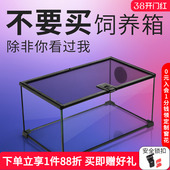 Reptizoo瑞皮爬宠角蛙饲养箱蜥蜴蜘蛛乌龟守宫爬虫玻璃缸雨林缸蛇