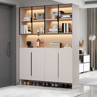 实木入户玄关柜鞋柜一体客厅进门屏风隔断柜现代简约小户型门厅柜