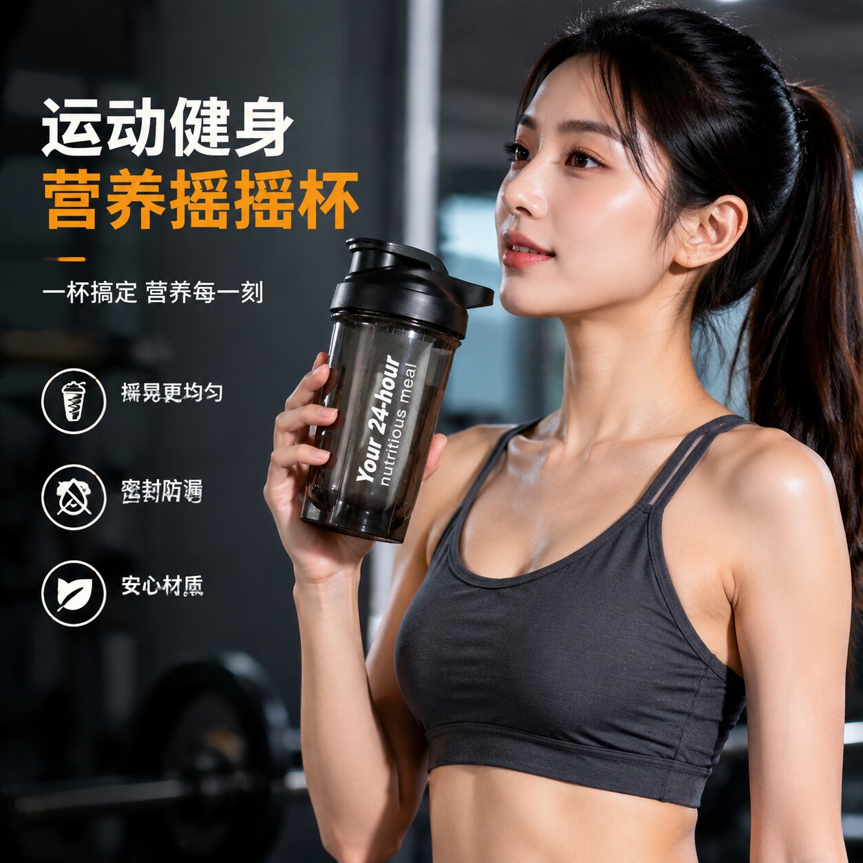摇摇杯健身水杯蛋白质粉正品运动