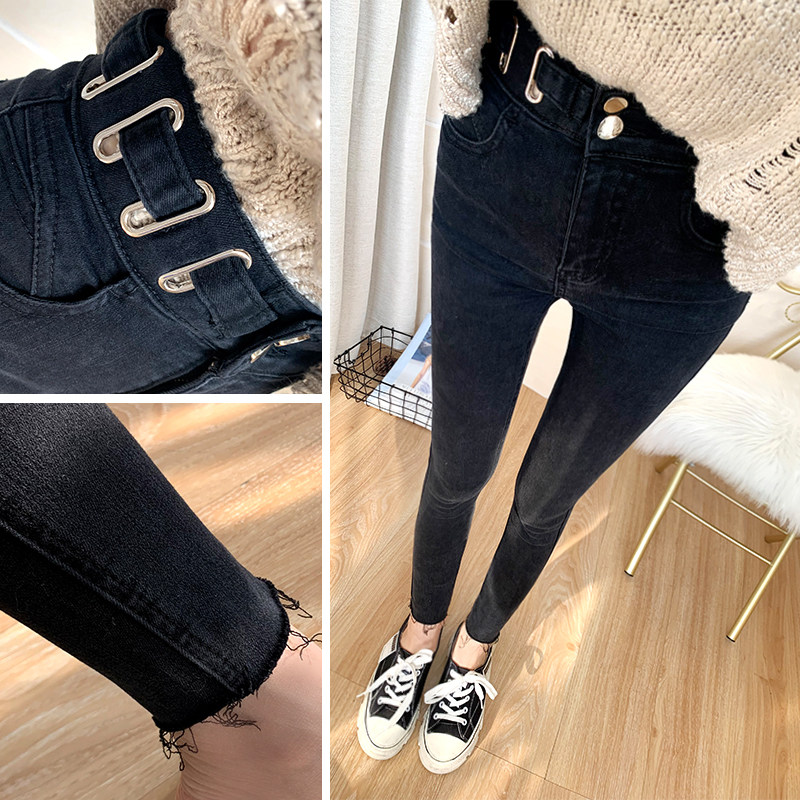 【神仙小黑裤】高腰修身九分小脚裤Black Pencil Pants