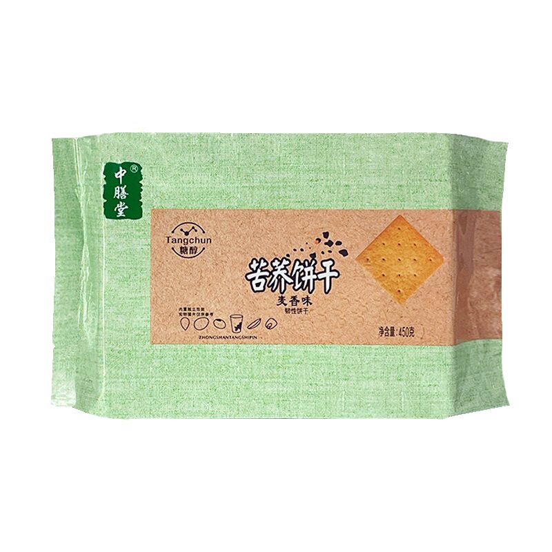 中膳堂苦荞饼干452克糖醇中老年营养粗粮食品孕妇零食早餐糕点