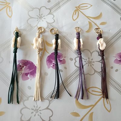 嘎拉哈挂件真羊骨钥匙扣嘎拉哈包链钥匙链纯手工蒙古元素车挂包挂