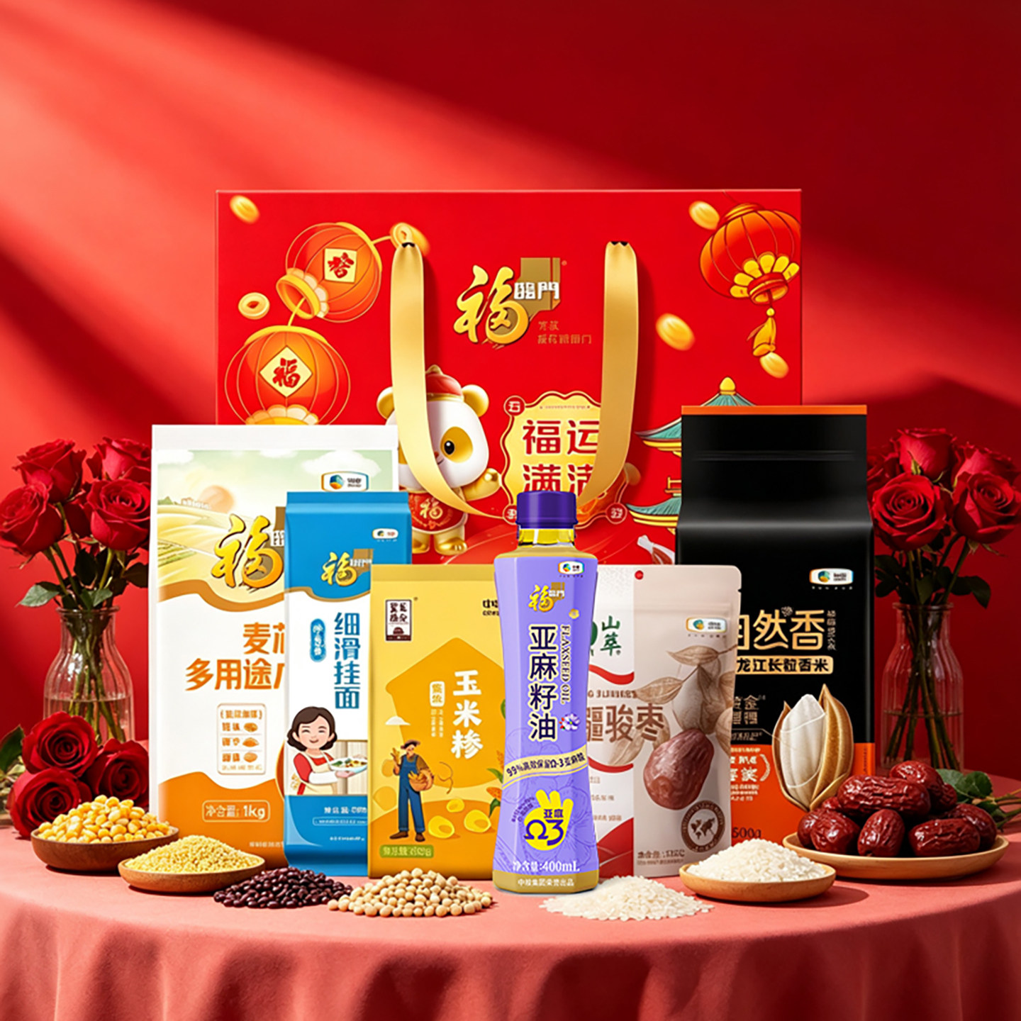 福临门福运满满粮油套装大礼包