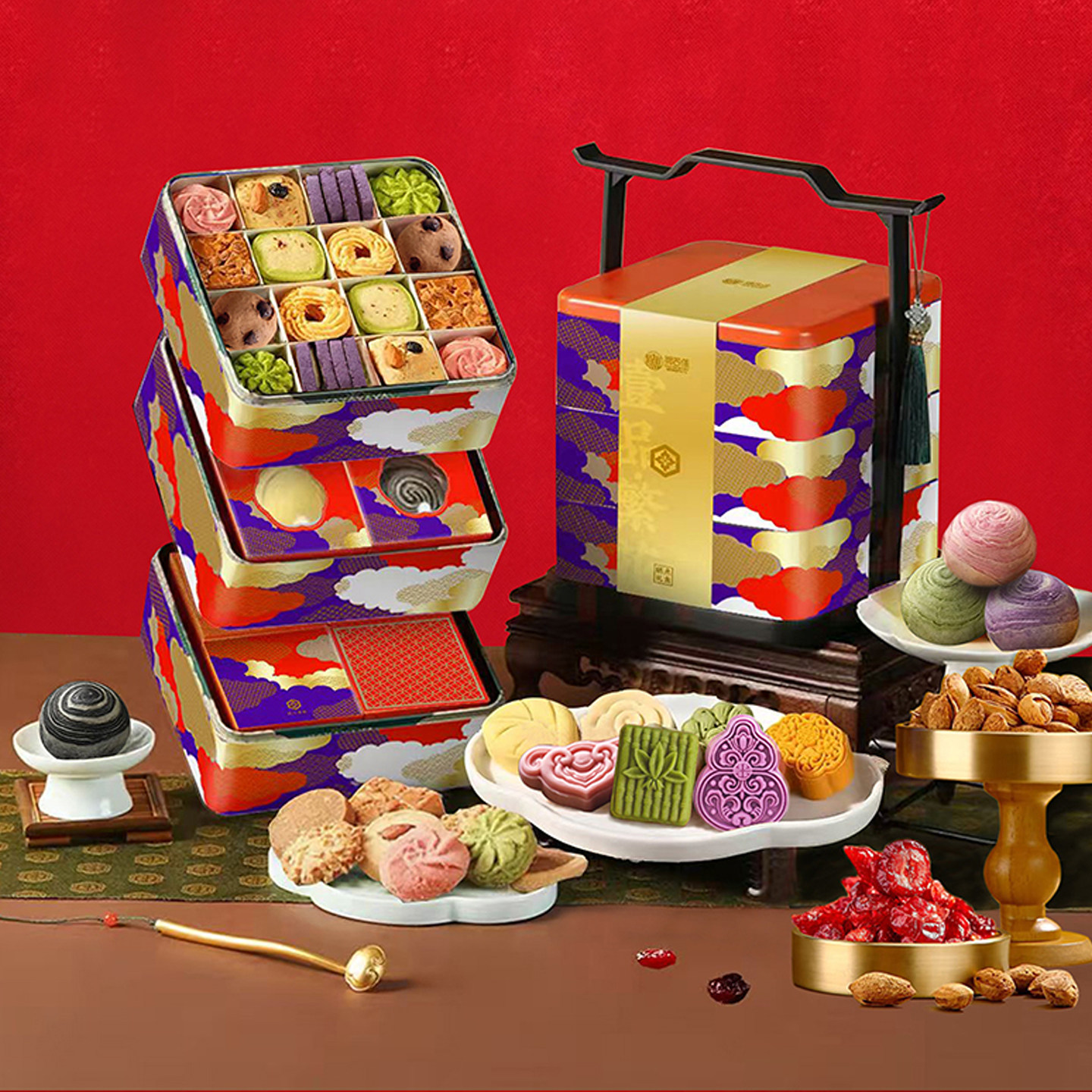 稻香村糕点礼盒装壹品繁花高档三层铁盒多口味年货礼品过年走亲戚,零食/坚果/特产,糕点礼盒/伴手礼,淘宝优惠券,粉丝福利购,淘宝优惠卷