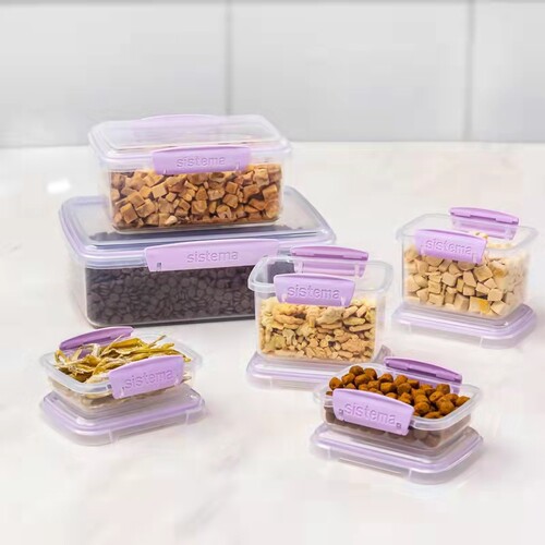 新西兰sistema马卡龙色餐盒收纳