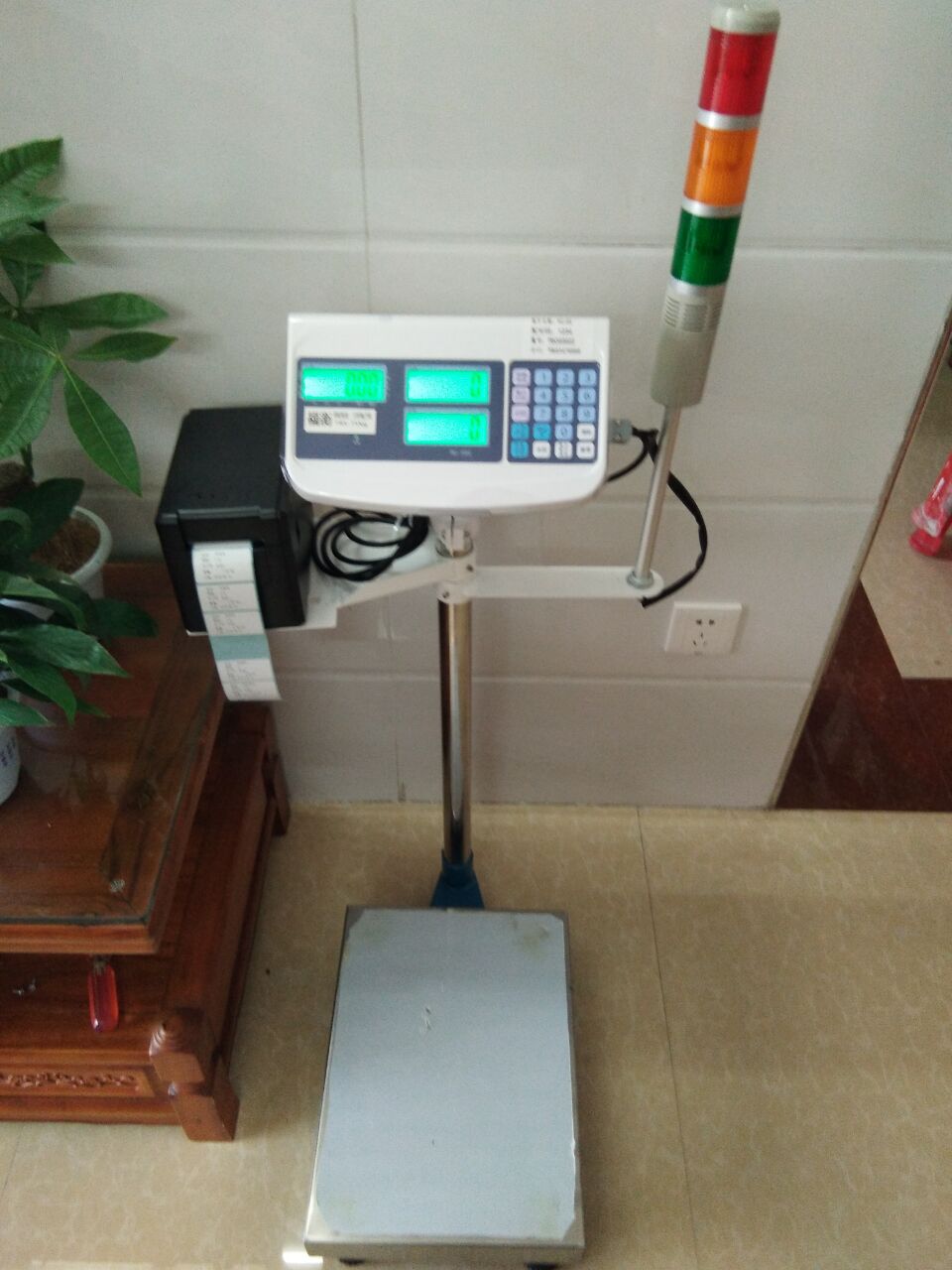 福衡计数电子秤带上下报警/打印小票多功能  台称 打印称