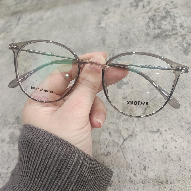 女ins风同款眼镜框超轻